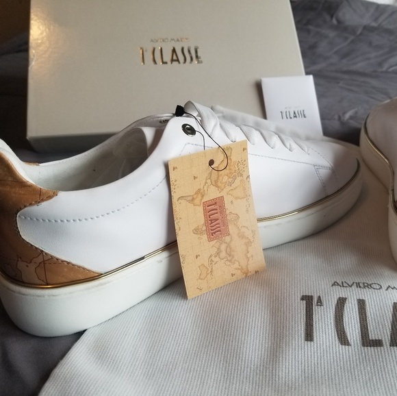 White Alviero Martini Sneakers - Picture 3 of 7